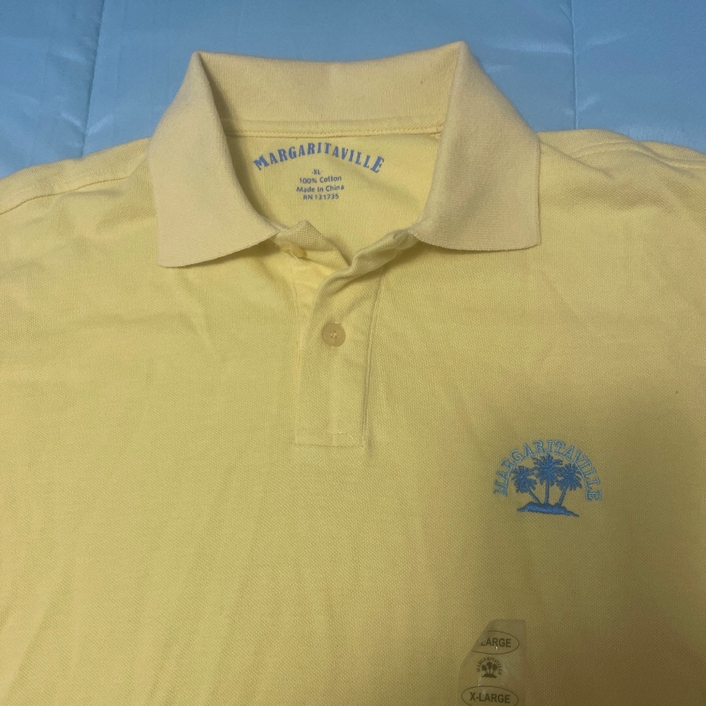 Margaritaville Resort Yellow Polo Shirt sz XL Mens NWOT